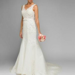 Mermaid wedding gown, evening bridal dress